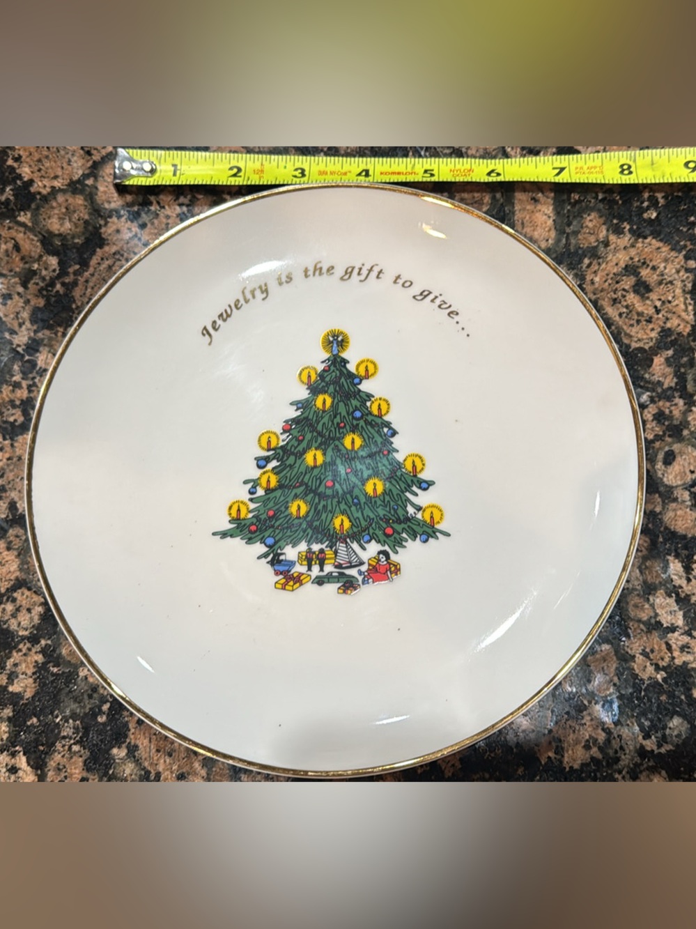 B.C. Clark Jewelers Limited Edition Christmas Desert plate